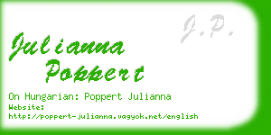 julianna poppert business card